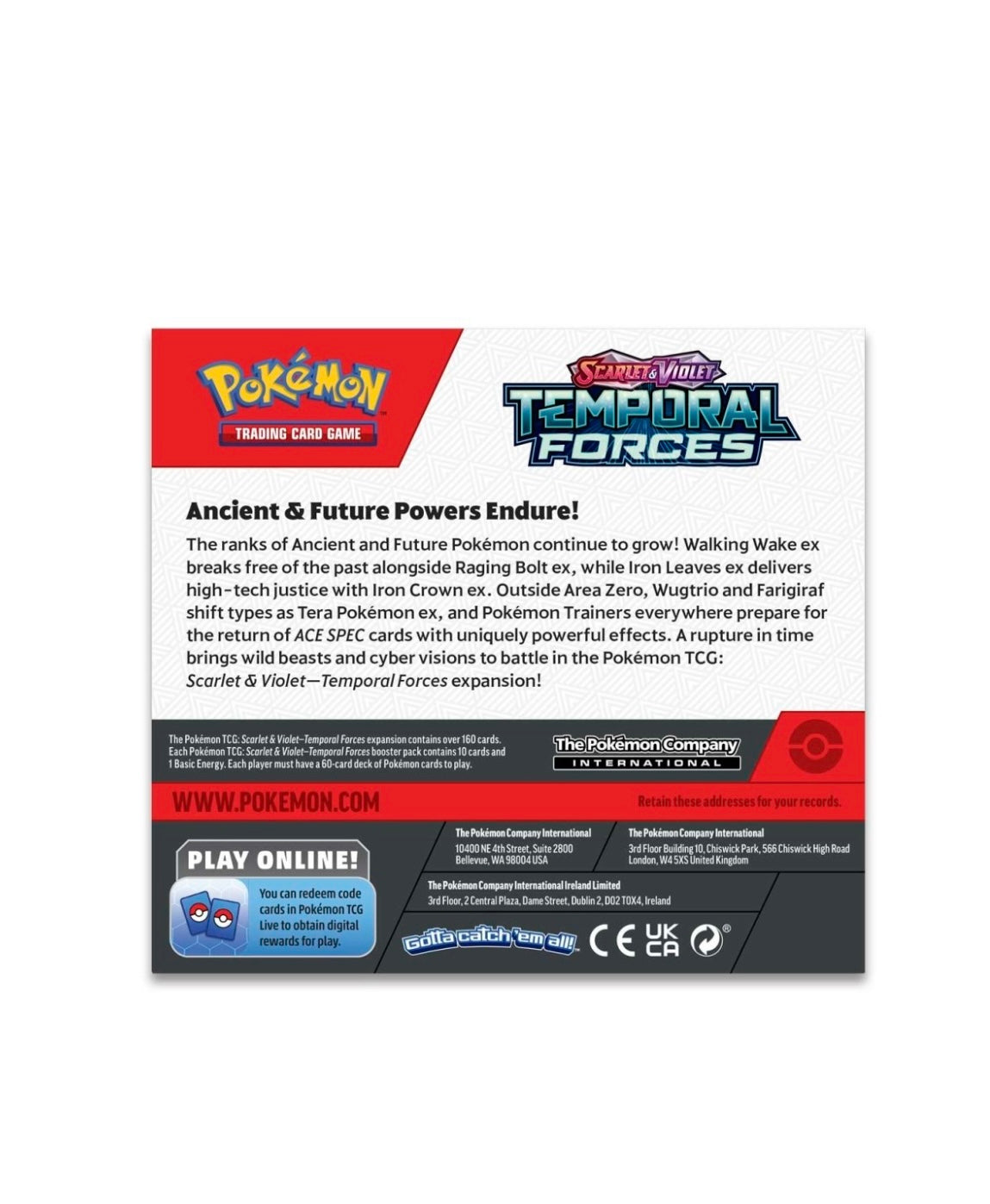 Pokémon TCG: Scarlet & Violet-Temporal Forces Booster Display Box (36 Packs)