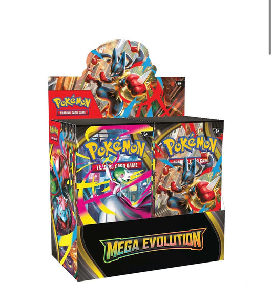 Pokemon TCG: Mega Evolution Booster Display